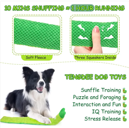 CozyVale Snuffle Squeak Puzzle Toy