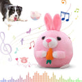 YAWOTA Active Moving Pet Plush Toy 2024 Upgrade Interactive Electronic Dog Toy Squeaky Mobile Dog Ball Toy Interactive Dog Ball Mobile Dog Toy with Recording and Music Mode Dog Pet Toy (Rabbit)